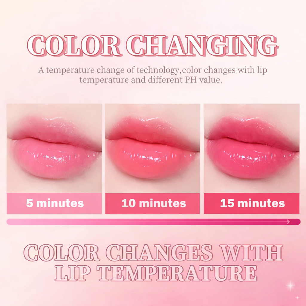 Color-Changing Hydrating Lip Gloss | Glossy Finish & Natural Pink Tint